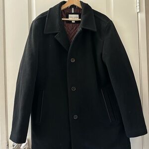 Cole Haan Men's Classic Black Pea Coat